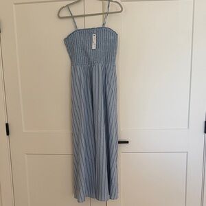 Steve Madden Blue Striped Maxi Dress
